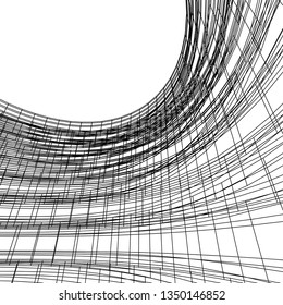 abstract architecture vector 3d illustration