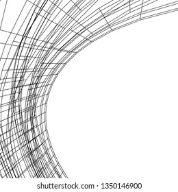 abstract architecture vector 3d illustration