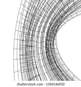 abstract architecture vector 3d illustration