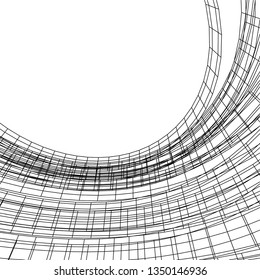abstract architecture vector 3d illustration