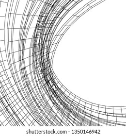 abstract architecture vector 3d illustration