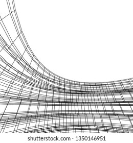 abstract architecture vector 3d illustration