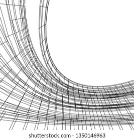 abstract architecture vector 3d illustration