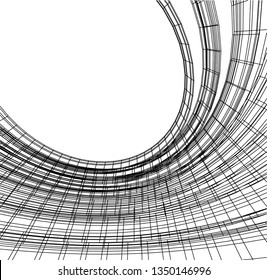 abstract architecture vector 3d illustration