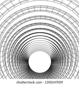 abstract architecture vector 3d illustration