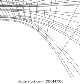 abstract architecture vector 3d illustration