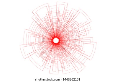 abstract architecture vector 3d illustration