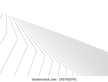 abstract architecture vector 3d illustration