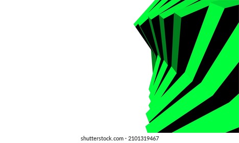 Abstract architecture vector 3d illustration
