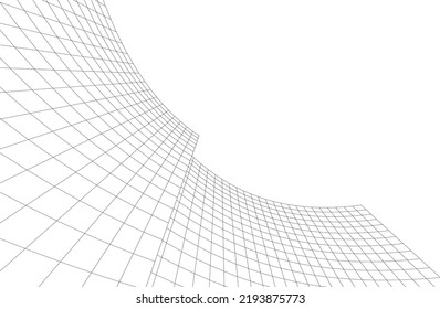 abstract architecture vector 3d illustration 