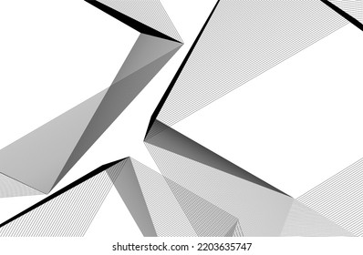 Abstract architecture vector 3d illustration