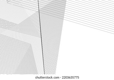 Descripción de la arquitectura vector 3d ilustración