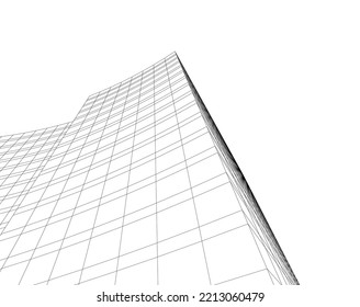 Descripción de la arquitectura vector 3d ilustración