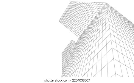 Descripción de la arquitectura vector 3d ilustración