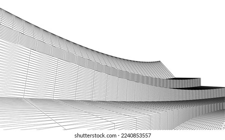 Descripción de la arquitectura vector 3d ilustración 