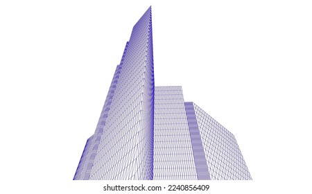 Descripción de la arquitectura vector 3d ilustración