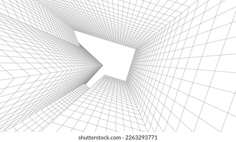Descripción de la arquitectura vector 3d ilustración