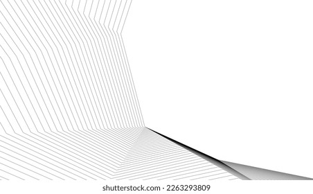 Abstract architecture vector 3d illustration
