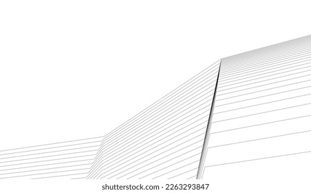Descripción de la arquitectura vector 3d ilustración
