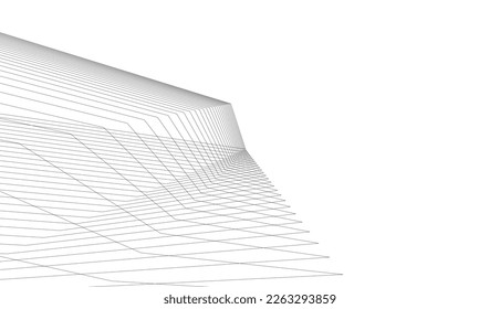 Descripción de la arquitectura vector 3d ilustración