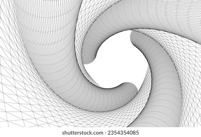 Abstrakte Architektur, Vektorgrafik 3D