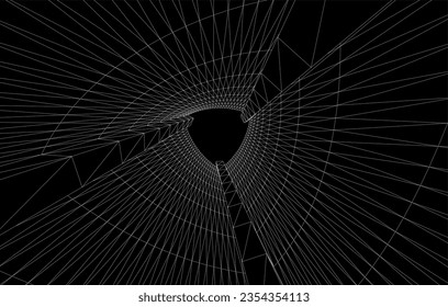 Descripción de la arquitectura vector 3d ilustración
