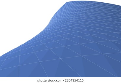 Abstract architecture vector 3d illustration