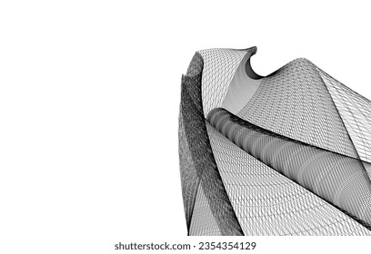 Descripción de la arquitectura vector 3d ilustración