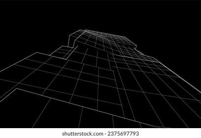 Descripción de la arquitectura vector 3d ilustración