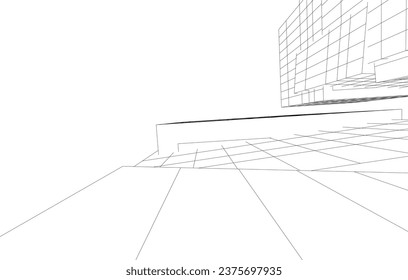 Descripción de la arquitectura vector 3d ilustración