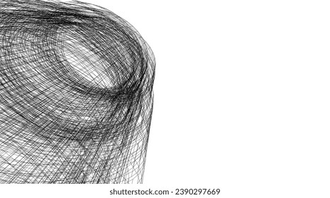 ilustración 3d del vector de arquitectura abstracta