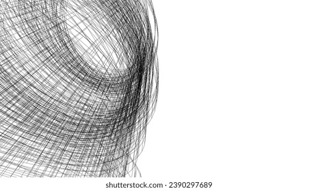 abstract architecture vector 3d illustration