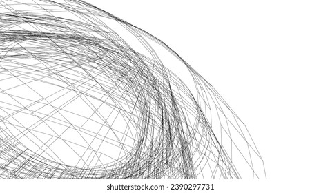 abstrakte Architektur, Vektorgrafik 3D