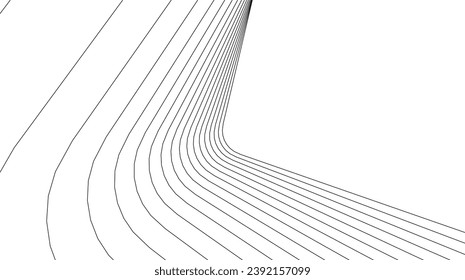 Abstract architecture vector 3d illustration
