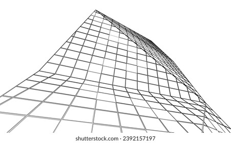 Descripción de la arquitectura vector 3d ilustración