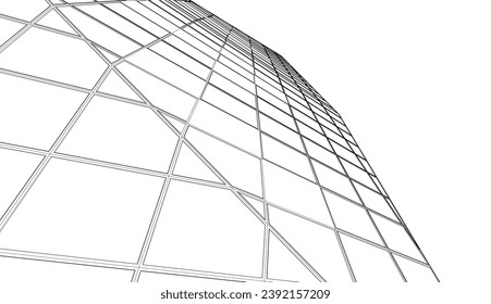 Descripción de la arquitectura vector 3d ilustración
