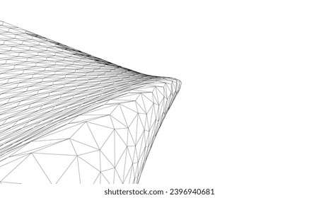 abstract architecture vector 3d illustration