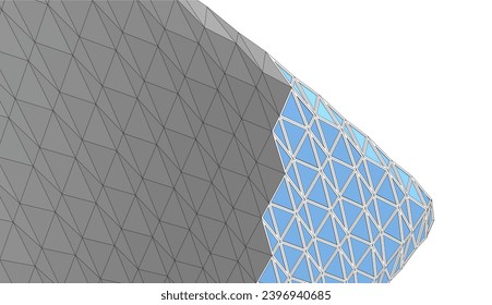 abstract architecture vector 3d illustration
