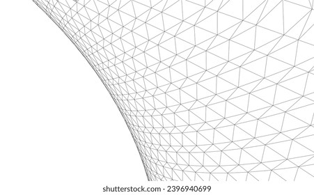 abstract architecture vector 3d illustration