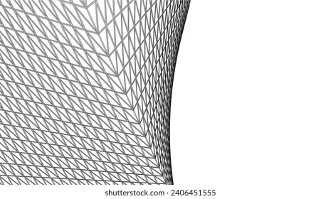 Abstract architecture vector 3d  illustration