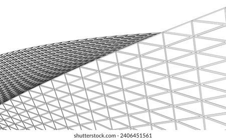 Descripción de la arquitectura vector 3d ilustración