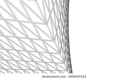 Descripción de la arquitectura vector 3d ilustración