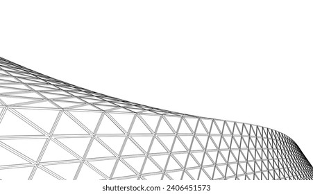 Descripción de la arquitectura vector 3d ilustración
