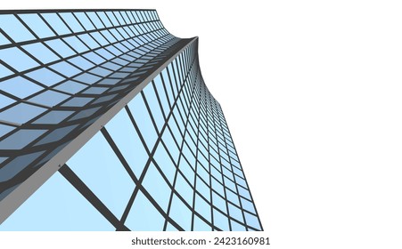 abstract architecture vector 3d illustration