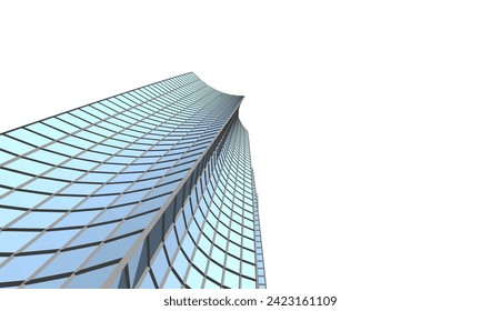ilustración 3d del vector de arquitectura abstracta