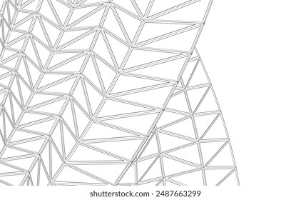 arquitectura Abstractas. Vector 3d ilustración