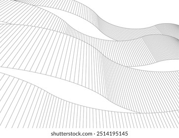 abstract architecture vector 3d illustration