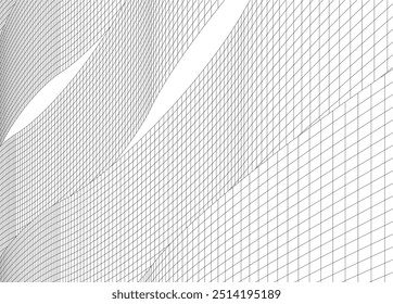 arquitetura abstrata vetor ilustração 3d