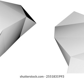 arquitetura abstrata vetor ilustração 3d