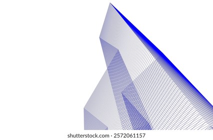Abstract architecture vector 3d illustration 